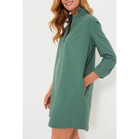 Tuckernuck’s Pomander Place Polly Dress Collared Boxy Fit Green Size Large - Picture 2 of 13